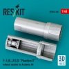 RESKIT RSU48-0468 F-4 (E, J, F, G, S) Phantom II exhaust nozzles for Academy kit (3D Printed) (1/48)